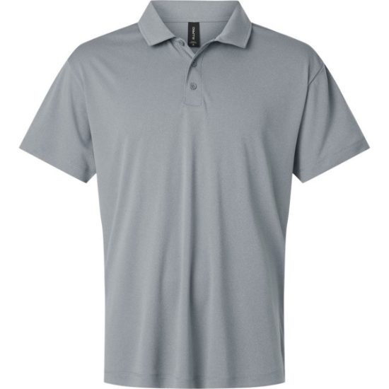 Custom Mens Tall Pro-Lock Performance Polo Heather Steel