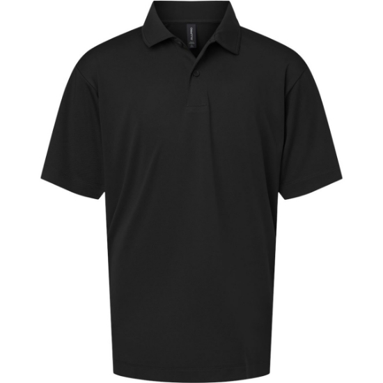 Custom Youth Pro-Lock Performance Polo Black