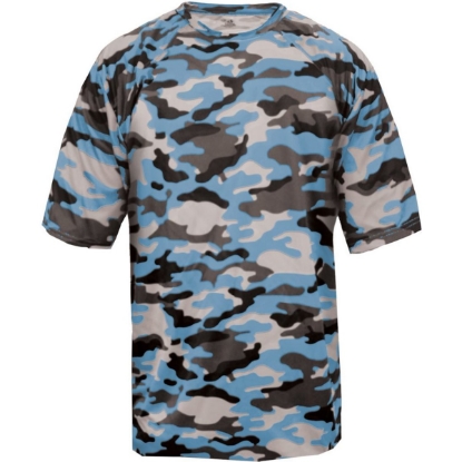 Custom Mens Camo T-Shirt Columbia Blue