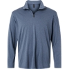 Custom Mens Pro-Lock Performance Quarter-Zip Pullover Heather Navy