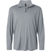 Custom Mens Pro-Lock Performance Quarter-Zip Pullover Heather Steel