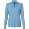 Custom Womens Pro-Lock Performance Quarter-Zip Pullover Carolina Blue