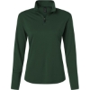 Custom Womens Pro-Lock Performance Quarter-Zip Pullover Forest Green