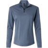 Custom Womens Pro-Lock Performance Quarter-Zip Pullover Heather Navy