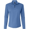 Custom Womens Pro-Lock Performance Quarter-Zip Pullover Heather Royal