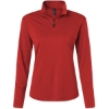 Custom Womens Pro-Lock Performance Quarter-Zip Pullover Red