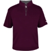 Custom Mens B-Core Short Sleeve Quarter-Zip Maroon/ Graphite