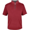 Custom Mens B-Core Short Sleeve Quarter-Zip Red/ Graphite