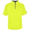 Custom Mens B-Core Short Sleeve Quarter-Zip Safety Yellow/ Graphite