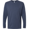 Custom Unisex Organic Long Sleeve T-Shirt Navy
