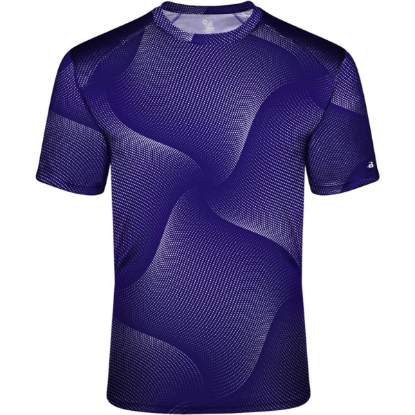 Custom Unisex Warp T-Shirt Purple