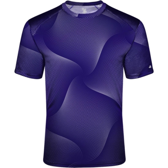 Custom Unisex Warp T-Shirt Purple