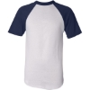 Custom Unisex Raglan Baseball Jersey White/ Navy