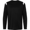 Custom Unisex On The Rise Long Sleeve T-Shirt Black/ White