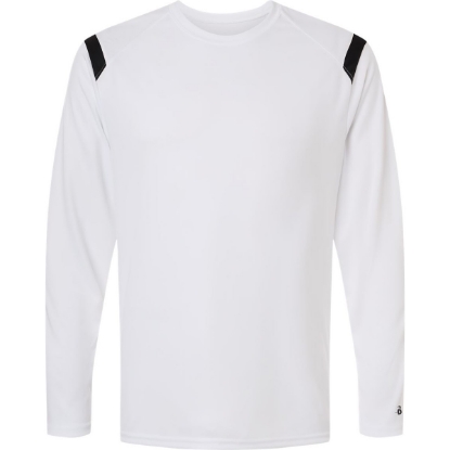 Custom Unisex On The Rise Long Sleeve T-Shirt White/ Black