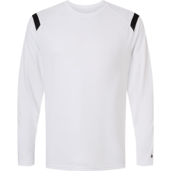 Custom Unisex On The Rise Long Sleeve T-Shirt White/ Black