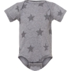 Custom Infant Star Print Bodysuit Granite Heather Star