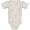 Custom Infant Star Print Bodysuit Natural Heather Star