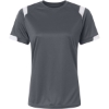 Custom Womens On The Rise T-Shirt Graphite/ White