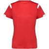 Custom Womens On The Rise T-Shirt Red/ White