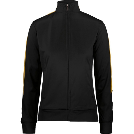 Custom Womens Medalist 2.0 Jacket Black/ Gold