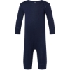 Custom Infant Long Legged Baby Rib Bodysuit Navy