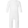 Custom Infant Long Legged Baby Rib Bodysuit White