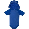 Custom Infant Fine Jersey Raglan Bodysuit with Hood & Ears Vintage Royal/ Royal