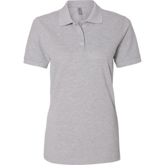 Custom Womens 100% Ring-Spun Cotton Piqué Polo Athletic Heather