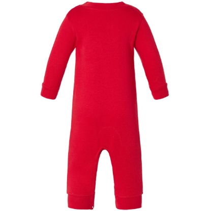 Custom Infant Fleece One-Piece Red