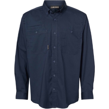 Custom Mens Craftsman Woven Shirt Deep Blue