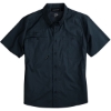 Custom Mens Craftsman Woven Short Sleeve Shirt Deep Blue