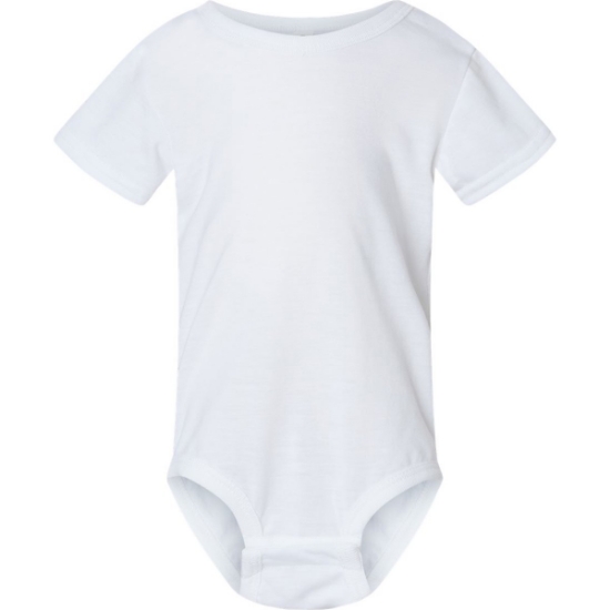 Custom Infant Polyester Sublimation Bodysuit White