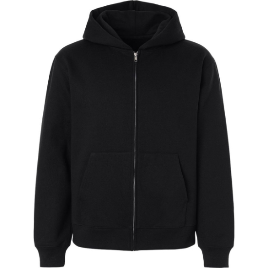 Custom Unisex 10 oz Full-Zip Hoodie Sweatshirt Black