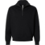 Custom Unisex 10 oz Quarter-Zip Pullover Sweatshirt Black