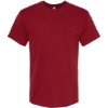 Custom Mens Gold Soft Touch T-Shirt Cardinal Red