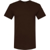 Custom Mens Gold Soft Touch T-Shirt Chocolate
