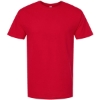 Custom Mens Gold Soft Touch T-Shirt Deep Red