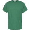Custom Mens Gold Soft Touch T-Shirt Heather Kelly Green