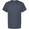Custom Mens Gold Soft Touch T-Shirt Heather Navy