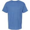 Custom Mens Gold Soft Touch T-Shirt Heather Royal