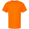 Custom Mens Gold Soft Touch T-Shirt Safety Orange