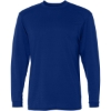 Custom Mens B-Tech Cotton-Feel Long Sleeve T-Shirt Royal