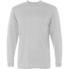 Custom Mens B-Tech Cotton-Feel Long Sleeve T-Shirt White