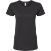 Custom Womens Gold Soft Touch T-Shirt Black