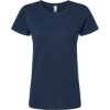 Custom Womens Gold Soft Touch T-Shirt Deep Navy