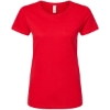 Custom Womens Gold Soft Touch T-Shirt Deep Red