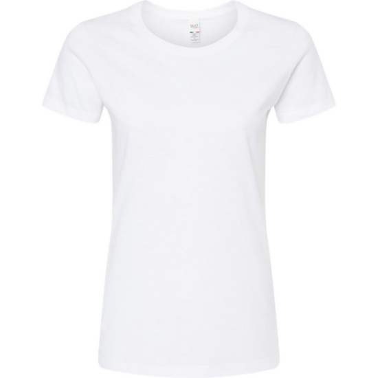 Custom Womens Gold Soft Touch T-Shirt White