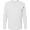 Custom Unisex Gold Soft Touch Long Sleeve T-Shirt Ash