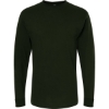 Custom Unisex Gold Soft Touch Long Sleeve T-Shirt Forest Green